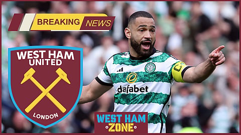 West Ham United were linked Celtic captain Cameron Carter Vickers