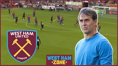 Julen Lopetegui to make Andy Irving decision as footage emerges. Credit: MarkusWHUFC via X