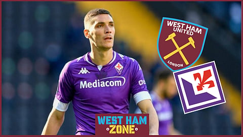 West Ham United are eyeing up a move for Fiorentina ace Nikola Milenkovic.