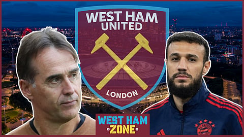 Noussair Mazraoui looks set to miss West Ham v Manchester United