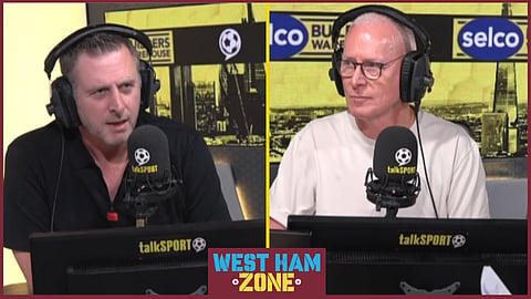Darragh MacAnthony shared his thoughts on West Ham's summer business. Credit: talkSPORT.