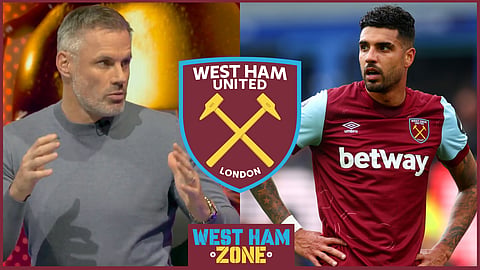 Jamie Carragher has offered his verdict on West Ham and Emerson.
Credit: Sky Sports Main Event