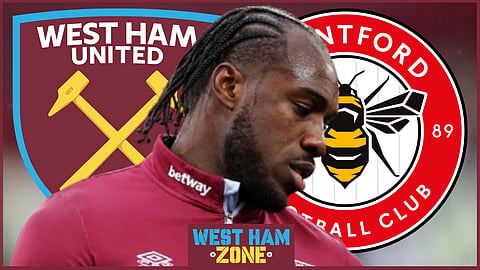 Michail Antonio could feature for West Ham against Brentford