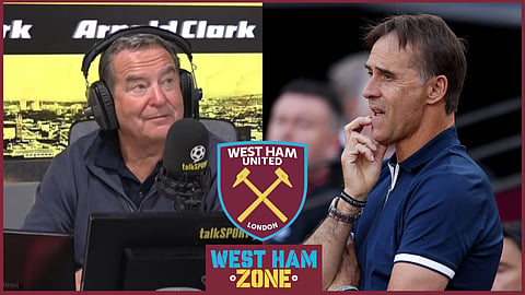 Jeff Stelling hits back at what West Ham fan said about Julen Lopetegui. Credit: talkSPORT / Imago