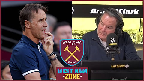 Jeff Stelling baffled by Julen Lopetegui decision at West Ham. Credit: talkSPORT / Imago