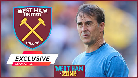 West Ham United manager Julen Lopetegui