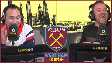 Jason Cundy and Jamie O'Hara commented on West Ham v Arsenal (Credit: talkSPORT via Facebook).