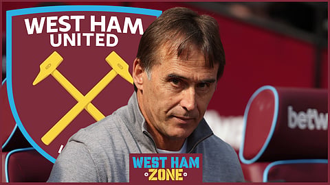 Julen Lopetegui has had a rough start as West Ham manager. (Credit: Imago)