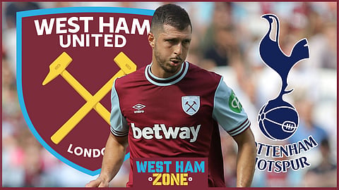 Guido Rodriguez struggled for West Ham against Tottenham (credit: Imago)