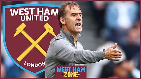 Julen Lopetegui is off to a rocky start at West Ham United. (Credit: Imago)