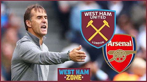 Julen Lopetegui is back under pressure after West Ham 5-2 loss v Arsenal. Credit: Imago