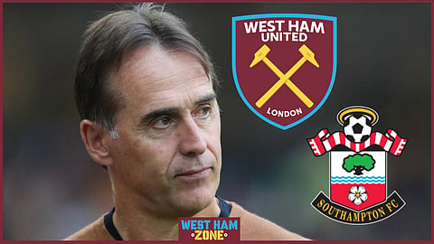 West Ham manager Julen Lopetegui (Credit: Imago).