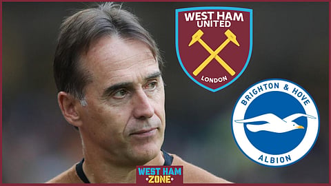 West Ham United are set to face Brighton on Saturday.