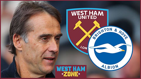 West Ham drew 1-1 with Brighton on Saturday (Credit: Imago)