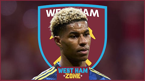 Potential West Ham United target, Marcus Rashford.