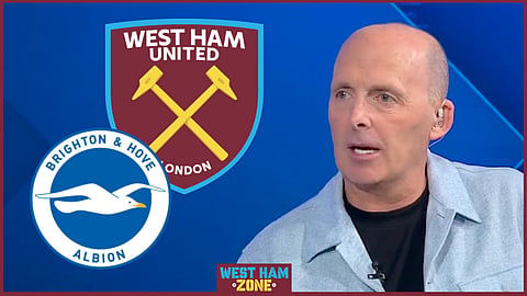 Mike Dean has reacted to an incident in West Ham v Brighton