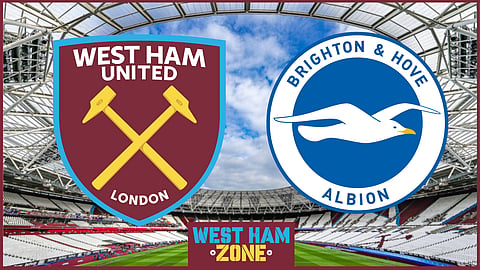 West Ham were involved in a moment of controversy against Brighton. (Credit: Imago)