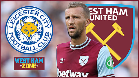 West Ham midfielder Tomas Soucek started v Leicester City (credit: Imago)