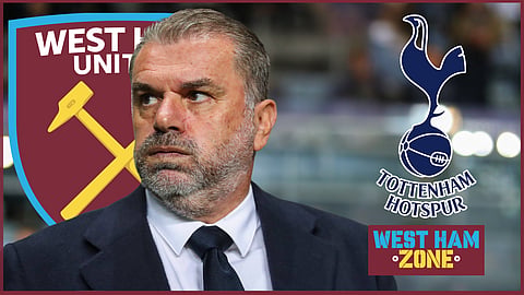 A West Ham fan has shared an Ange Postecoglou admission at Tottenham (credit: Imago)