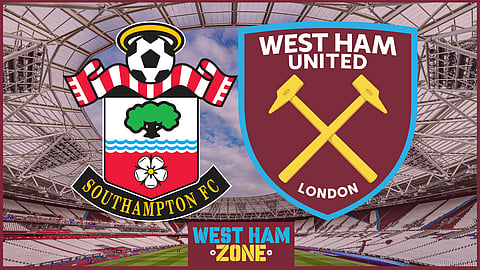 West Ham United took on Southampton at St Mary's