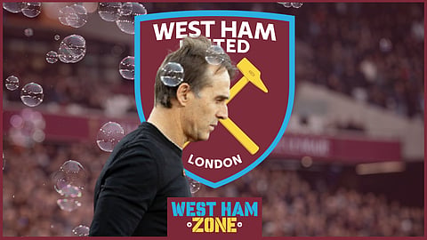 West Ham United manager Julen Lopetegui. (Credit: Imago)