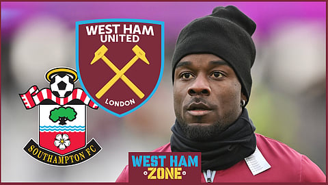 Maxwel Cornet is on loan at Southampton from West Ham United.