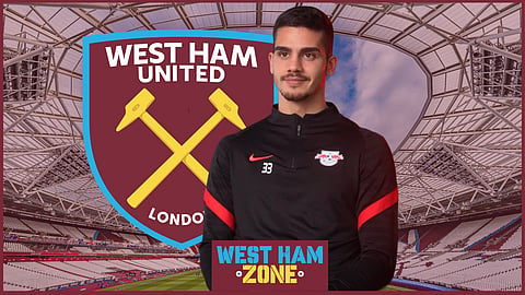 West Ham in advanced talks to sign Andre Silva. (Credit - Imago/RB Leipzig on YouTube)