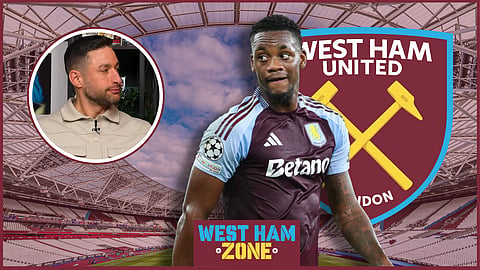 David Ornstein shares Jhon Duran to West Ham update. (Credit - Imago/The Athletic FC on YouTube)