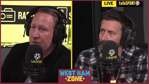 Ray Parlour and Sam Matterface gave their predictions for West Ham v Crystal Palace (Credit: talkSPORT YouTube)