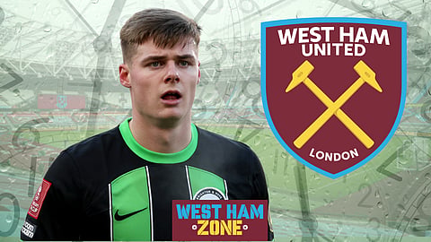 West Ham are linked with Brighton striker Evan Ferguson. (Credit: Imago)