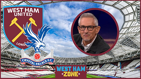 Gary Lineker cut off a MOTD pundit talking about West Ham v Crystal Palace (Credit: BBC MOTD)