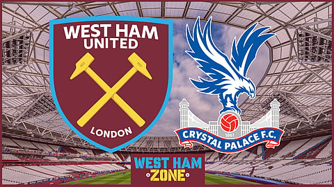 West Ham United lost 2-0 to Crystal Palace at the London Stadium