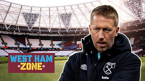 Graham Potter, West Ham manager. Credit: Imago