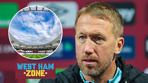 Graham Potter, West Ham manager. Credit: Imago