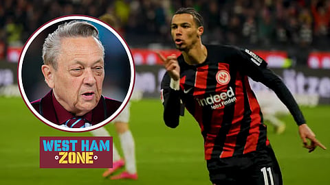 West Ham hot on heels of Hugo Ekitike. (Credit - Eintracht Frankfurt on YouTube/Imago)