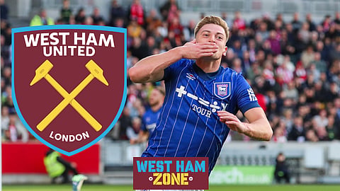 West Ham have been linked with a move for Ipswich star Liam Delap (Credit: Imago)