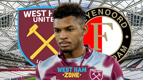 Feyenoord have been linked with a move for West Ham star Luis Guilherme (Credit: Imago)