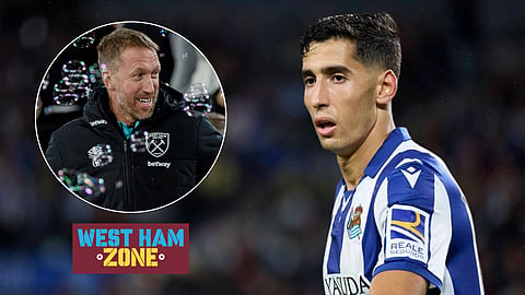 Graham Potter has a Nayef Aguerd decision to make at West Ham (credit: Imago)