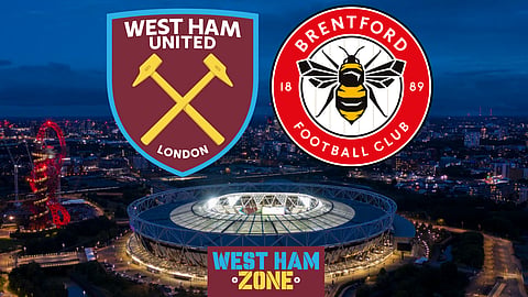 West Ham are preparing to face Brentford at the London Stadium