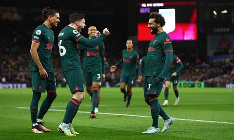 صلاح يقود ليفربول لاكتساح أستون فيلا بثلاثية في الدوري الإنجليزي