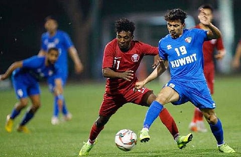 مباراة قطر ضد الكويت
