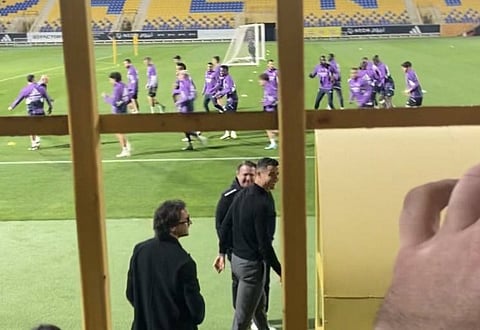 رونالدو في تدريبات ريال مدريد