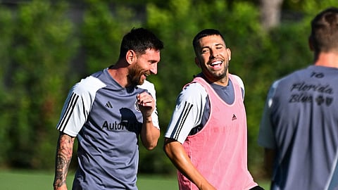 ليونيل ميسي و جوردي ألبا