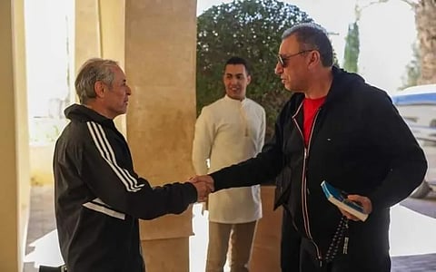 مارسيل كولر و محمود الخطيب، رئيس الأهلي