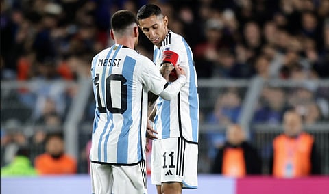 ميسي لحظة إستبداله