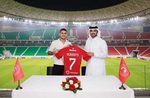 ماركو فيراتي لاعبًا في العربي القطري