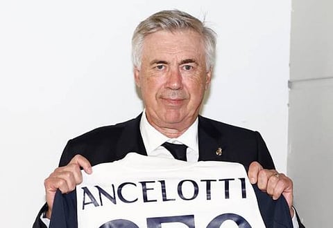 كارلو أنشيلوتي، المدير الفني لريال مدريد