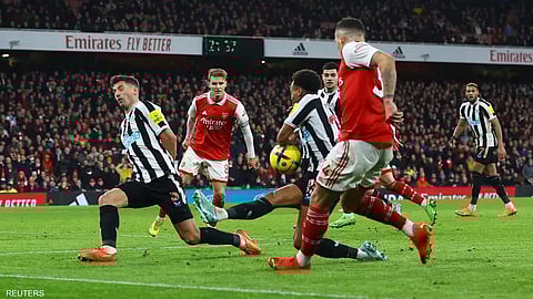 مباراة نيوكاسل ضد أرسنال