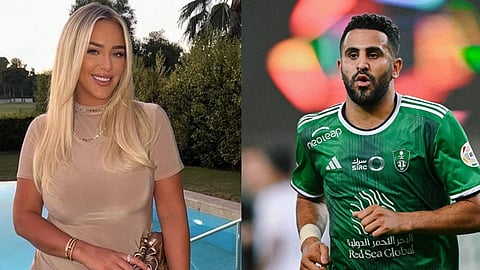 رياض محرز وزوجته