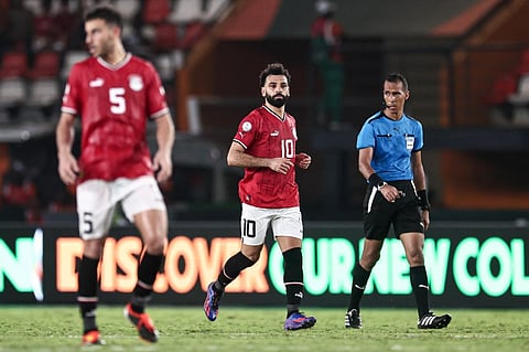 محمد صلاح في مباراة موزمبيق